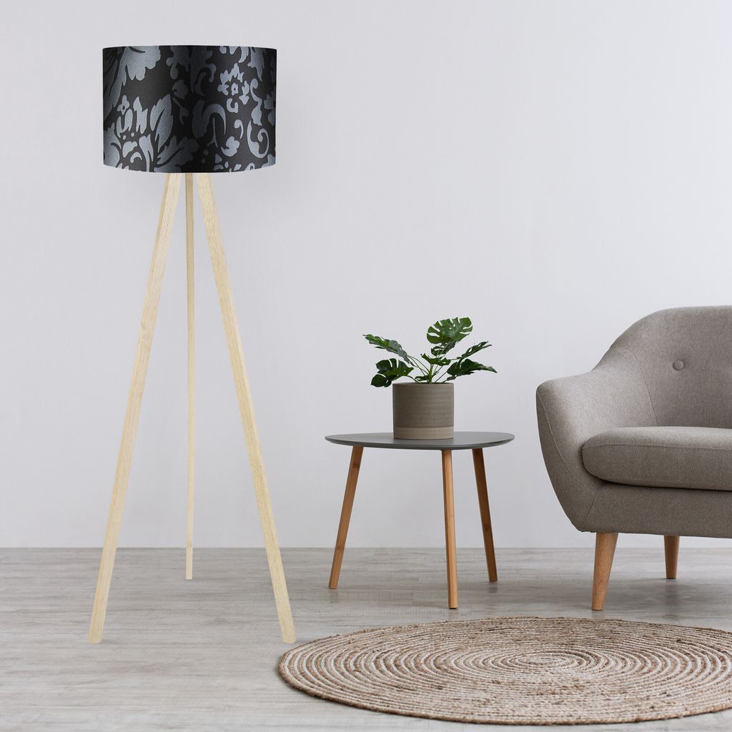 Opviq, AYD- AYDAXL, Schwarz,Grau,Braun, Stehlampen, 38 x 140 cm, 70% MDF / 30% PVC -Stoff