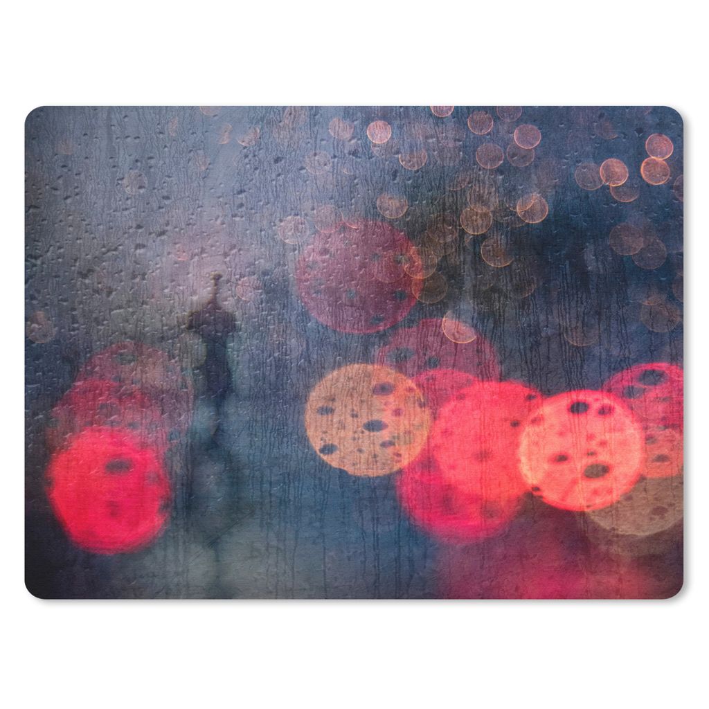 MuchoWow Mauspad Mousepad Abstrakt - Tropfen - Farben - Regen 40x30 cm - Mousepads - Maus Mat - Pad - Mausunterlage - Anti Rutsch