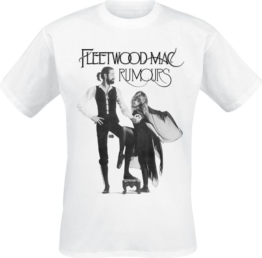 Fleetwood Mac T-Shirt Herren Rumours weiß Band-Merch, Bands 100% Baumwolle XL