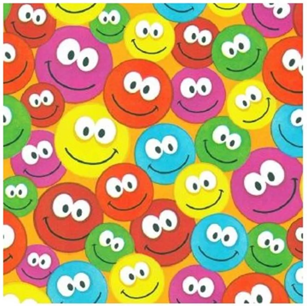 Rouleau de Papier Cadeau 50cm Smileys 200m - Fini les Ruptures de Stock
