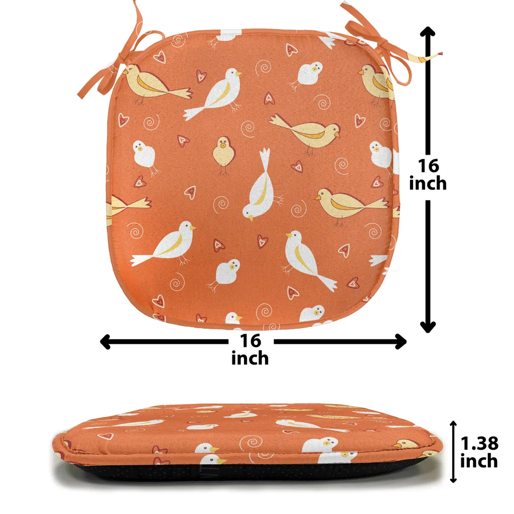 Galettes de Chaise Imperméables 40x40 cm avec Attaches - Pack de 8 - 3