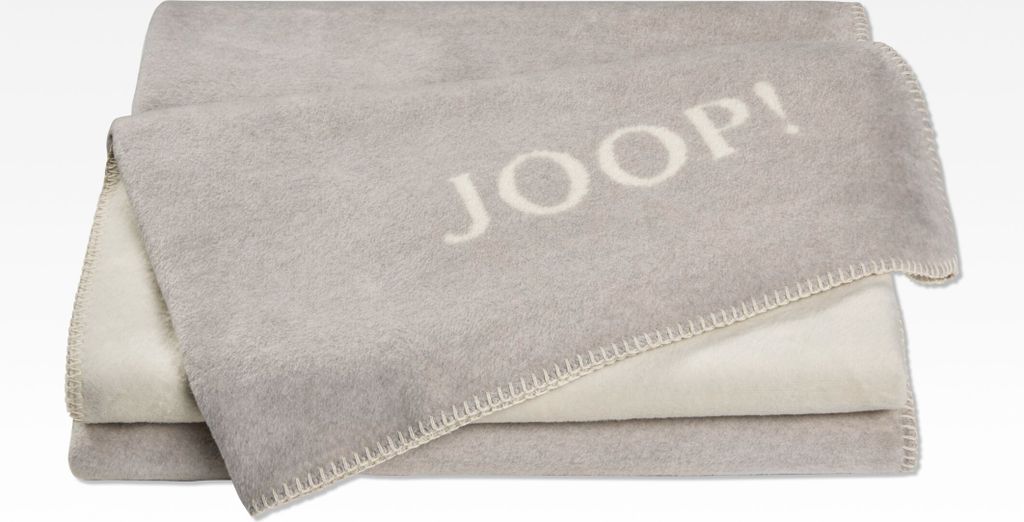 JOOP! koc UNI-DOUBLEFACE smoke-ecru koc 150x200cm Zdjęcie produktu 
