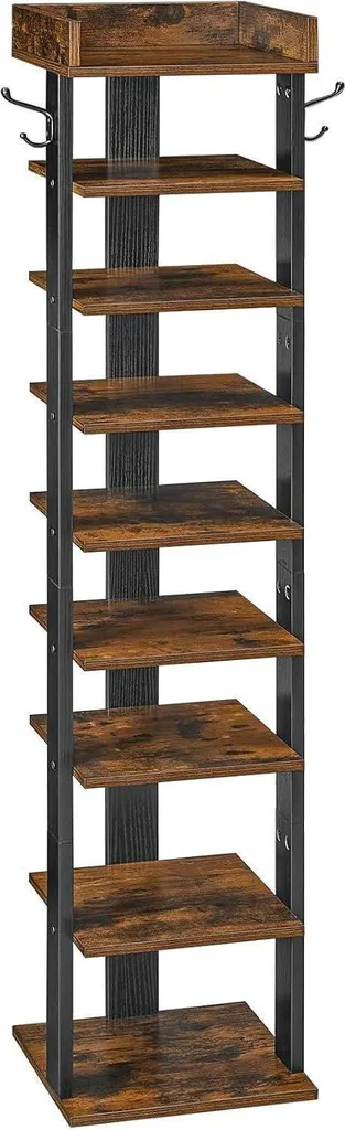 Rangement chaussures gain de place 9 plis pour petit espace 28x132 cm