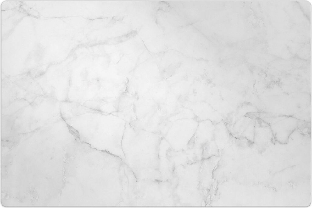 Küchenmatte 120x180 cm Vinylmatte Bodenmatte Dekoration - weiss Marmor