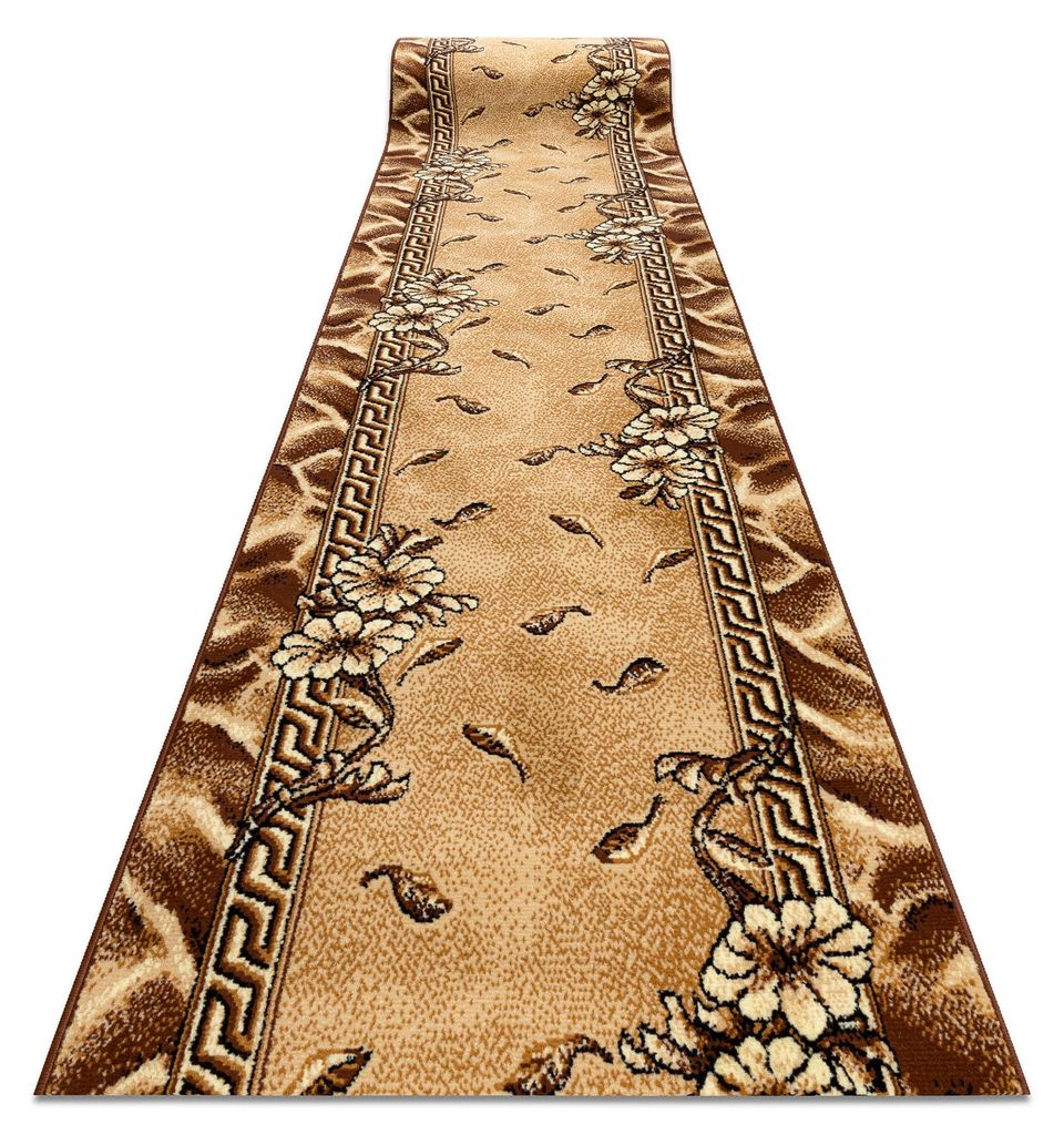 TAPIS DE COULOIR BCF TRIO vieil or 100 cm marron 100x300 cm Image du produit 