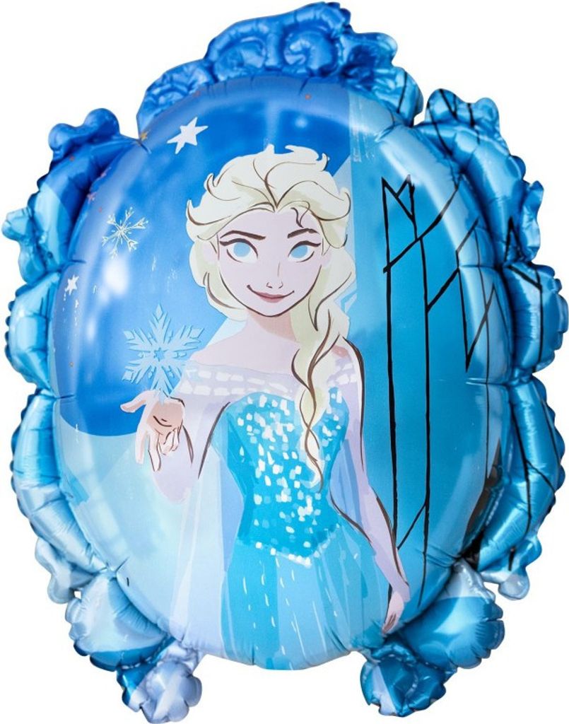 Frozen Folienballon, Frozen, doppelseitig, Spiegel, Anna und Elsa, 45 × 59 cm