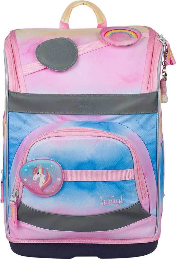Cartable Zippy Plus Licorne Arc-en-ciel BAAGL - Sac Scolaire Ergonomique