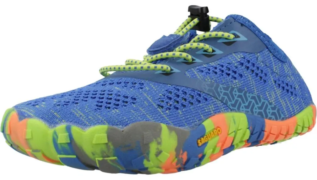 Saguaro Samart I Bleu : Chaussures Fille pour Pieds Larges et Sensibles