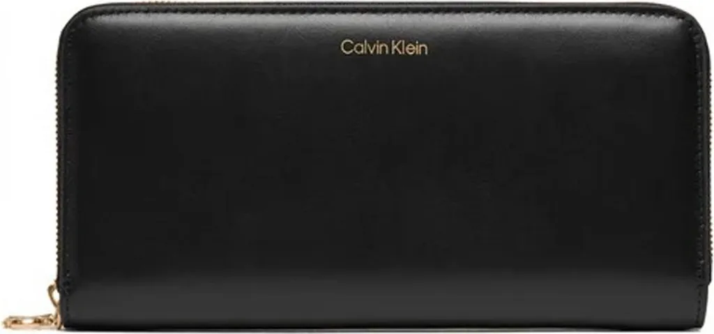 Portefeuille Zippé Calvin Klein Noir - Grand Format Multi-Compartiments - 5