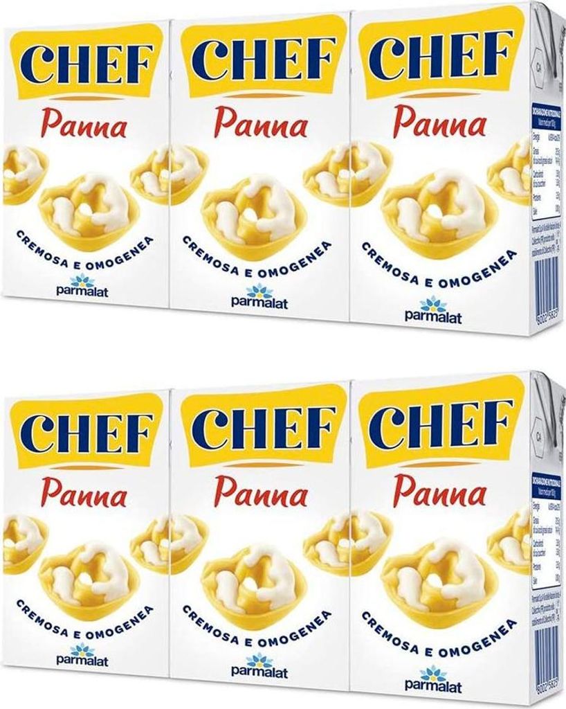 Panna Chef Doppelcreme Classica Parmalat 200 ml, 6 Stück