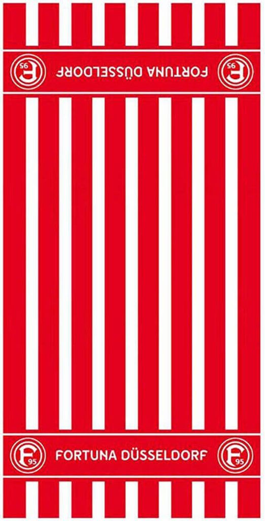 Fortuna Düsseldorf Duschtuch 70 x 140 cm  „Streifen” Produktbild 