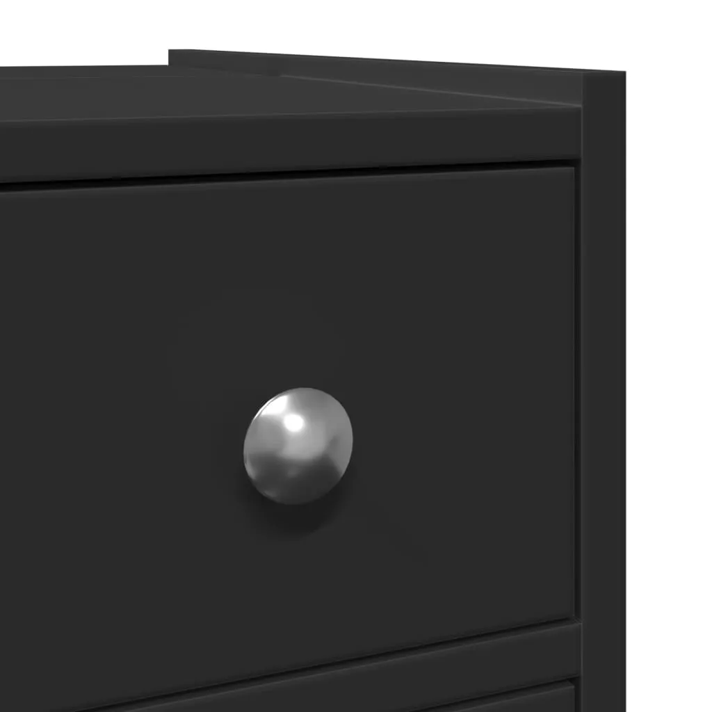 OFFERTA SYFAX™: Armadietto Bagno Stretto Nero Salvaspazio a Prezzo Shock - 8