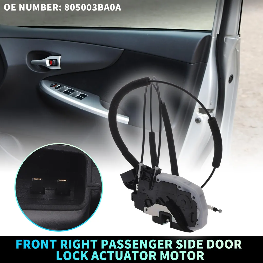 Serrure Électrique Nissan Sentra 2007-2012 Avant Droit Robuste Noir 12V