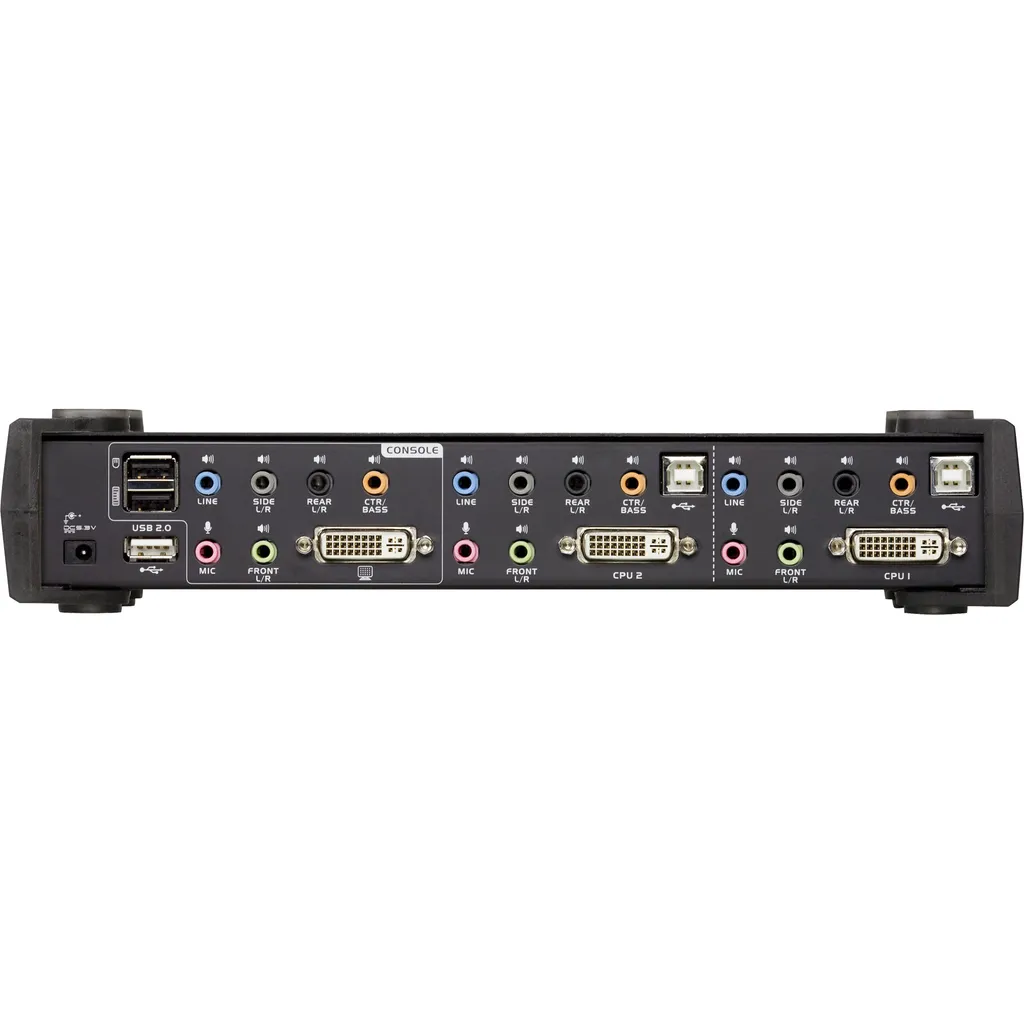 Aten CS1782A : Solution KVM pour 2 PC DVI sans Perte de Qualité Audio - 2