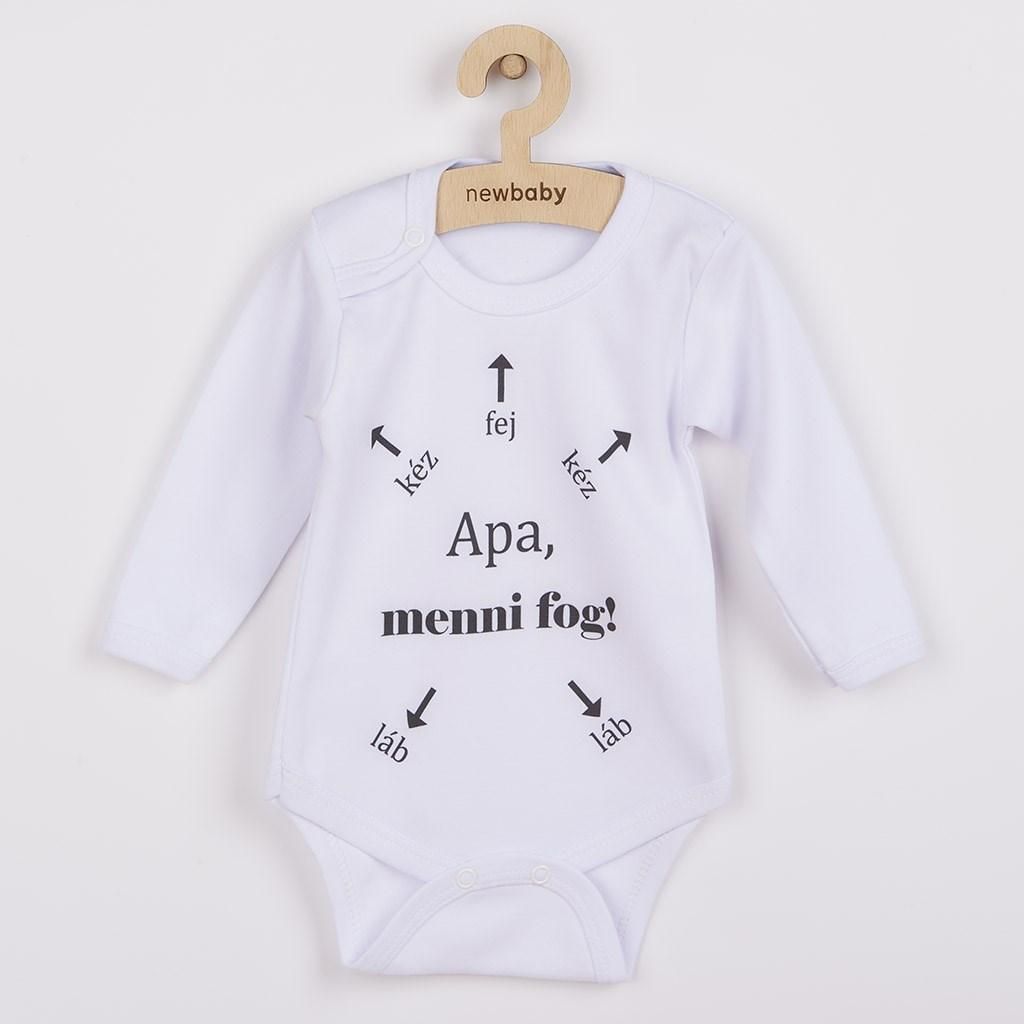 Baby Body Gr. 74 (6-9 Monate) Langarm mit Aufschrift 'Daddy, you can do it!'