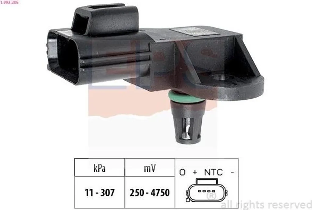Capteur Pression d'Air Ford Admission - Sonde MAP pour Moteur TDCi EcoBoost