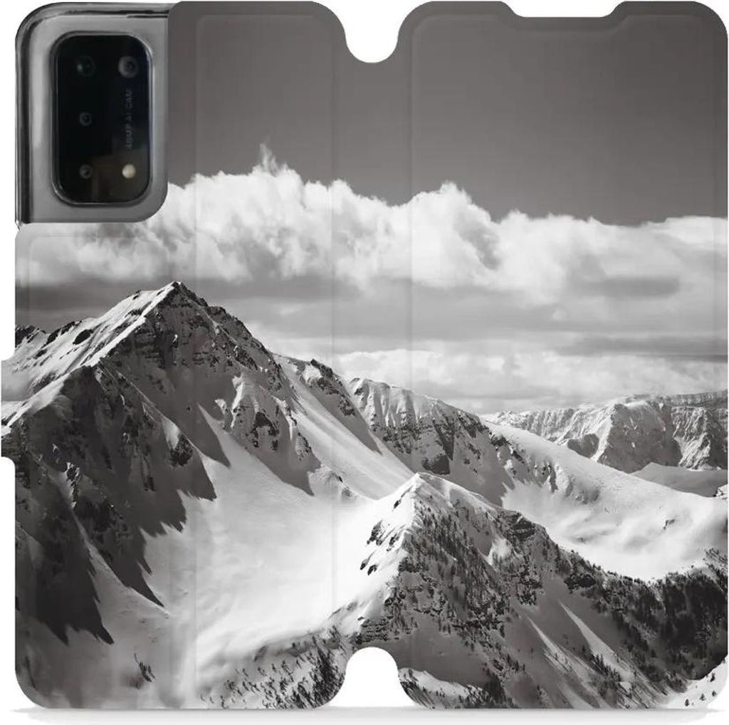 Handyhülle mit klappe für Oppo A54 5G, Mobiwear Book, Berggipfel