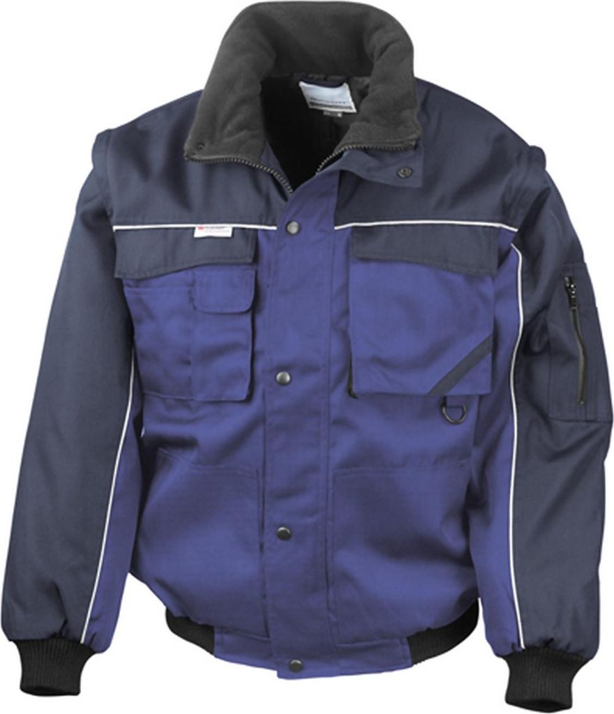 Result WORK-GUARD R71X | Workguard Heavy Duty Jacket / Arbeitsjacke - Farbe: Royal/Navy - Größe: 3XL