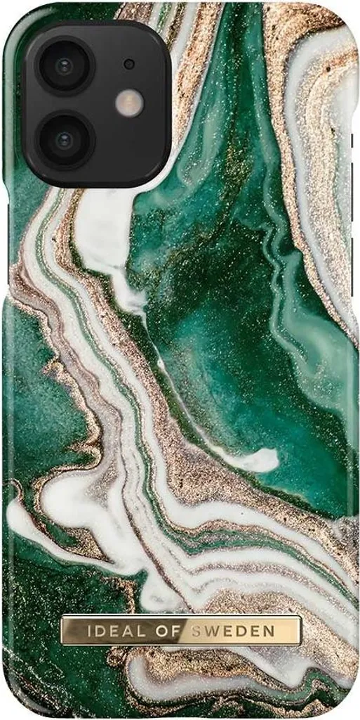 Custodia iPhone 13 Pro Marmo Giada Dorato | IDEAL OF SWEDEN Premium