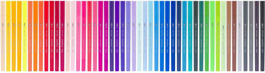 bruynzeel Creatives Doppelfasermaler Brush Pen 48er Etui