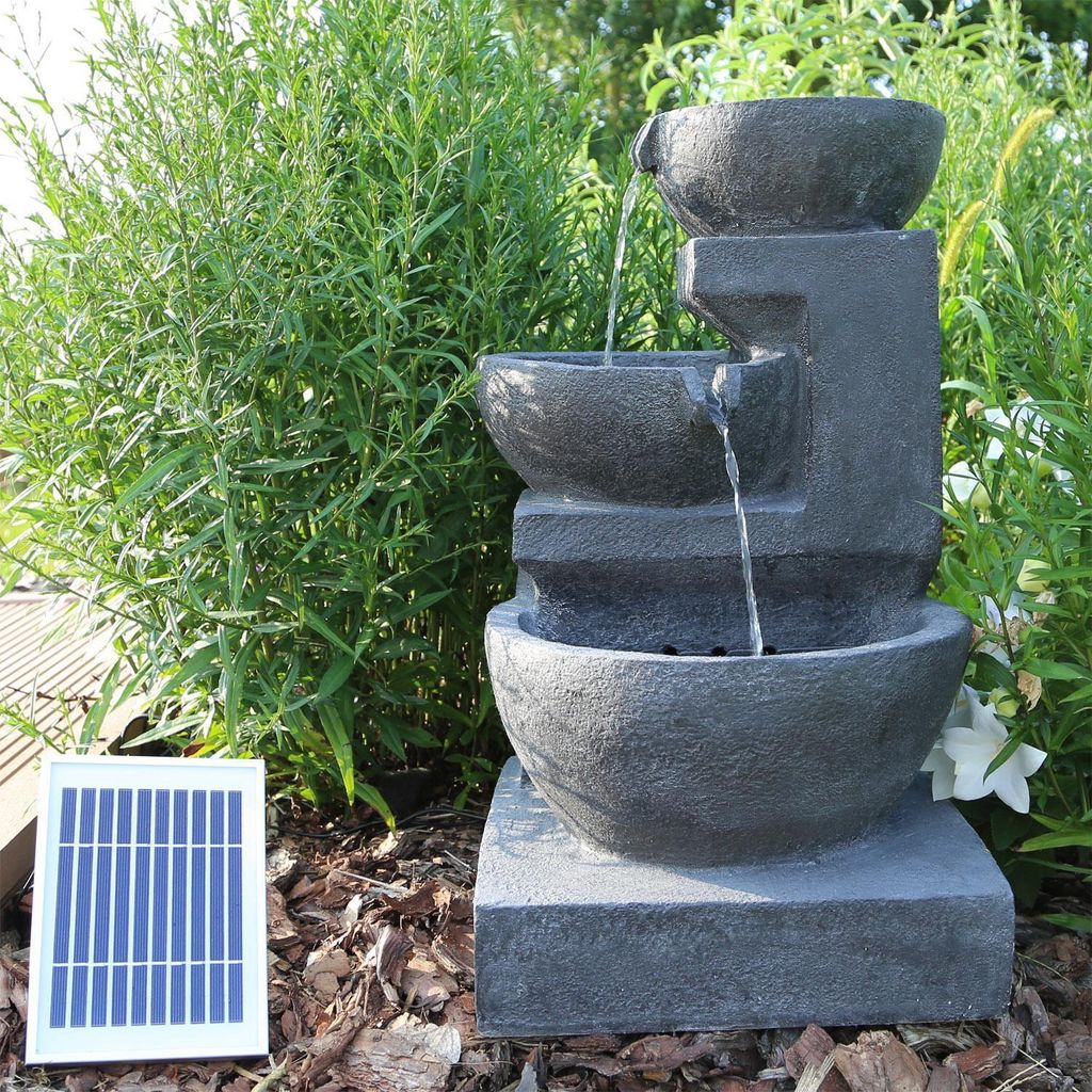 CLGarden Solar Springbrunnen NSP12 mit Akku und LED Produktbild 3