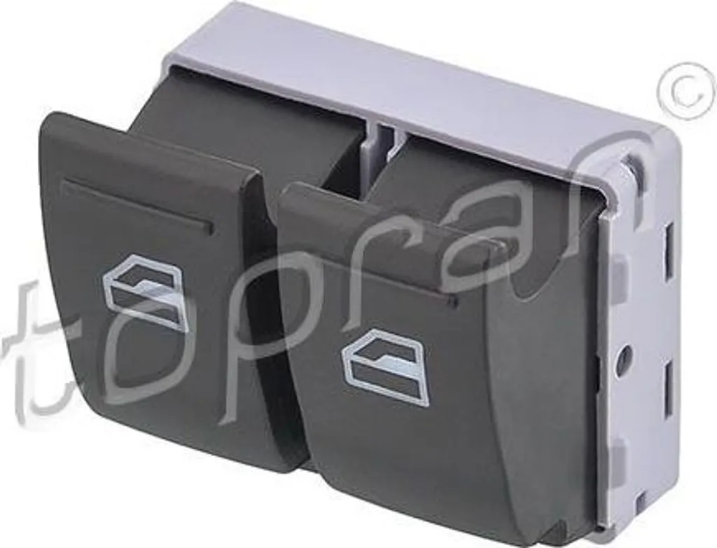 TOPRAN 116 058 Interruttore, alzacristalli OE 7E0959855A3X1 compatibile con Transporter V