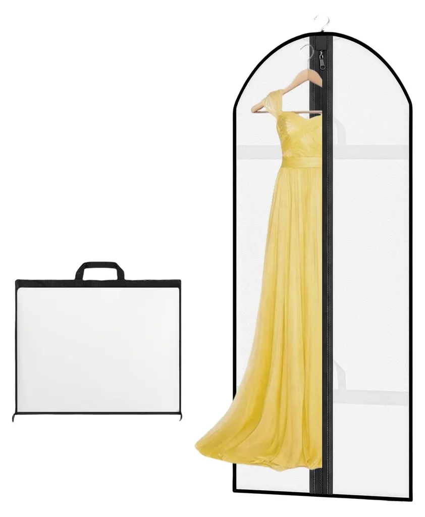 Housse à vêtements respirante 180 cm anti-humidité avec poignées zip