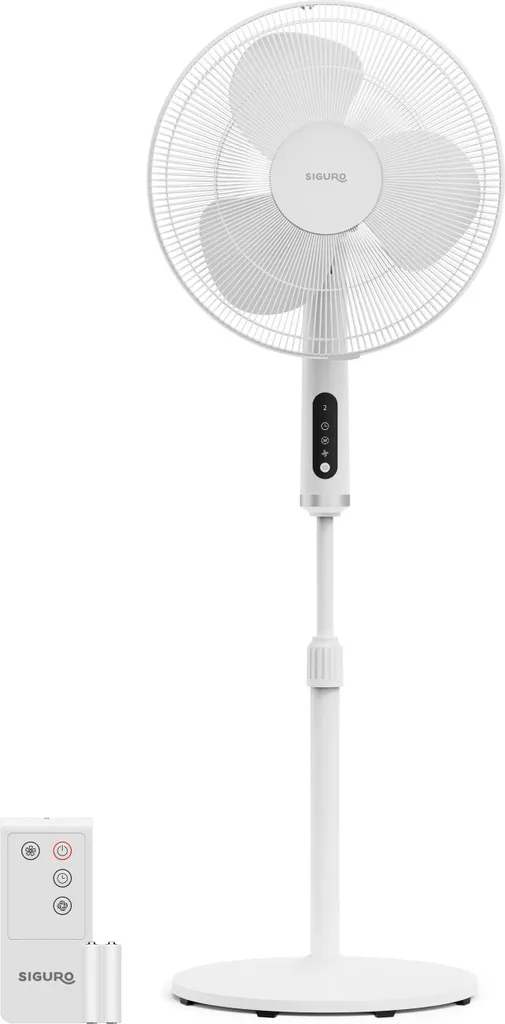 Ventilateur colonne oscillant Siguro FN-K350W blanc pour salon et bureau