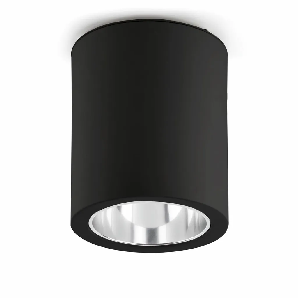 Plafonnier noir Pote 1 ampoule E27 luminaire design industriel métal
