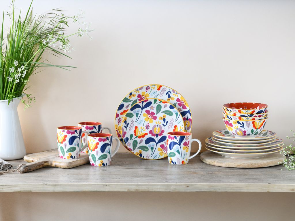CreaTable, 17407, Folklore Bunt, Kombiservice 16-tlg