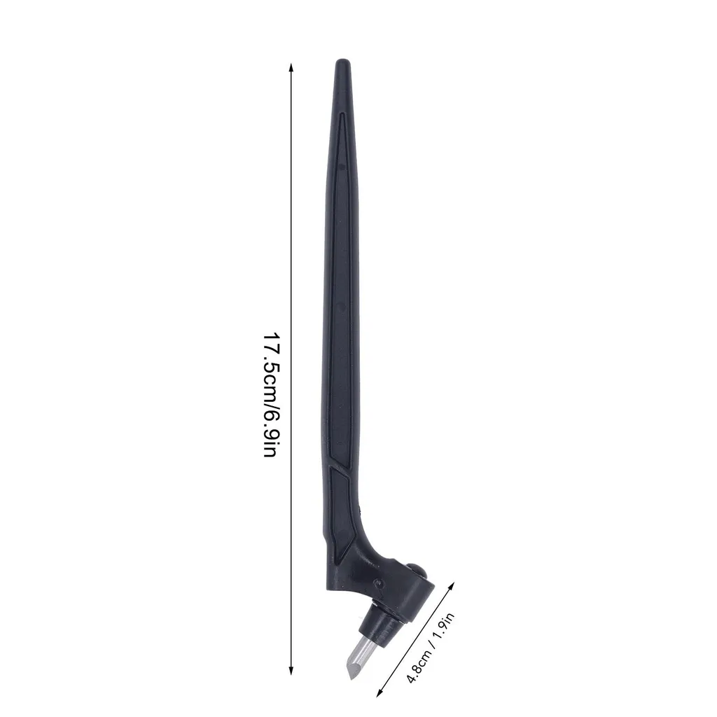 Strumento per Disegnare Cerchi Regolabile con Coltello Incisore Nero - 6