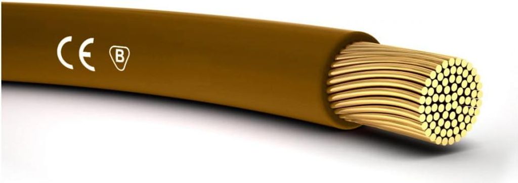 100 Meter Lapp 4510033 H05V-K 1,0 mm² braun I Verdrahtungsleitung I Aderleitung flexibel I PVC Einzelader I Litze 1mm2 I Verdrahtung