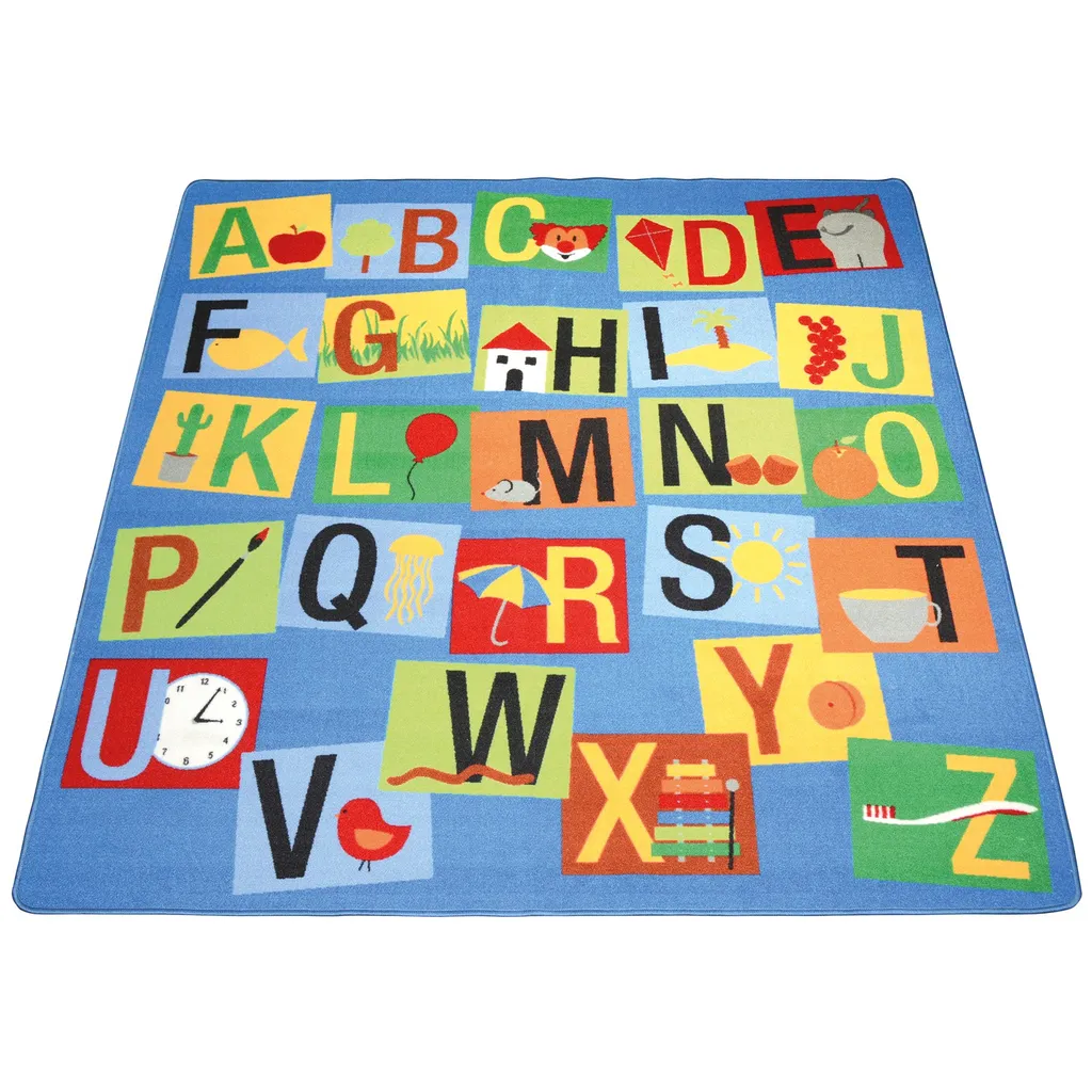 Tapis alphabet antidérapant et doux : Tapis lettres 201100036 chic