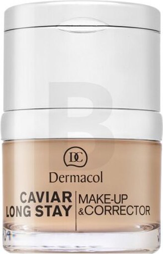 Dermacol Caviar Long Stay Make-up & Corrector Make-up mit Kaviar-Extrakten und perfektionierendem Concealer 1 Pale 30 ml