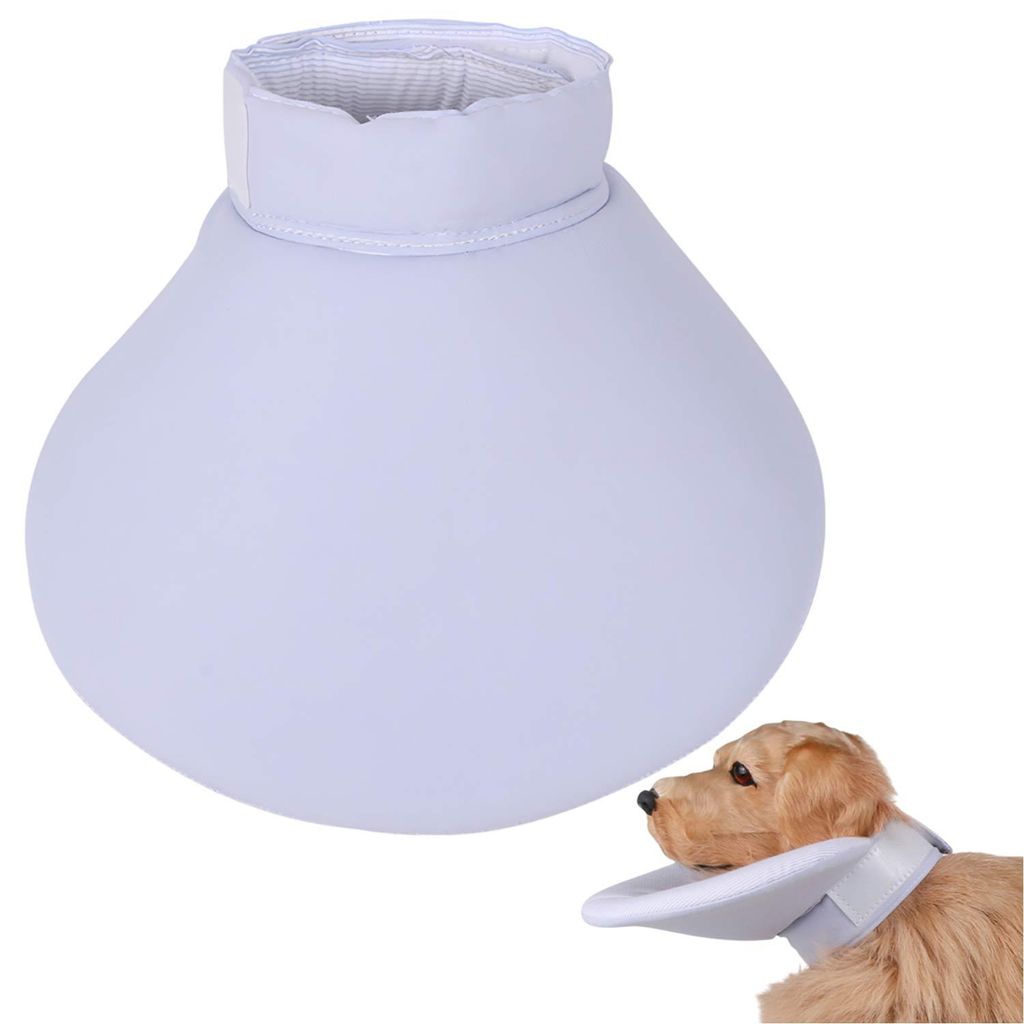 Haustier Lätzchen für Hund, Haustier Halskrause, Schutz gegen Lecken und Beißen, M-Halsumfang 18–28 cm