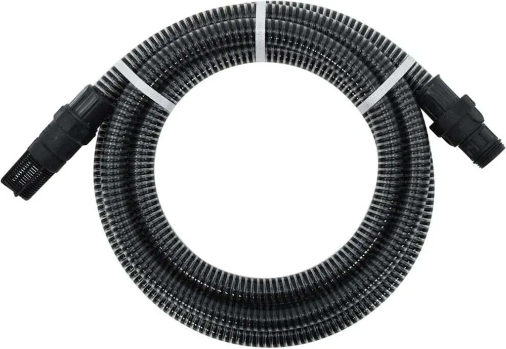 Tuyau d'aspiration 4m PVC Noir 1" : fini les fuites et l'écrasement de pompe