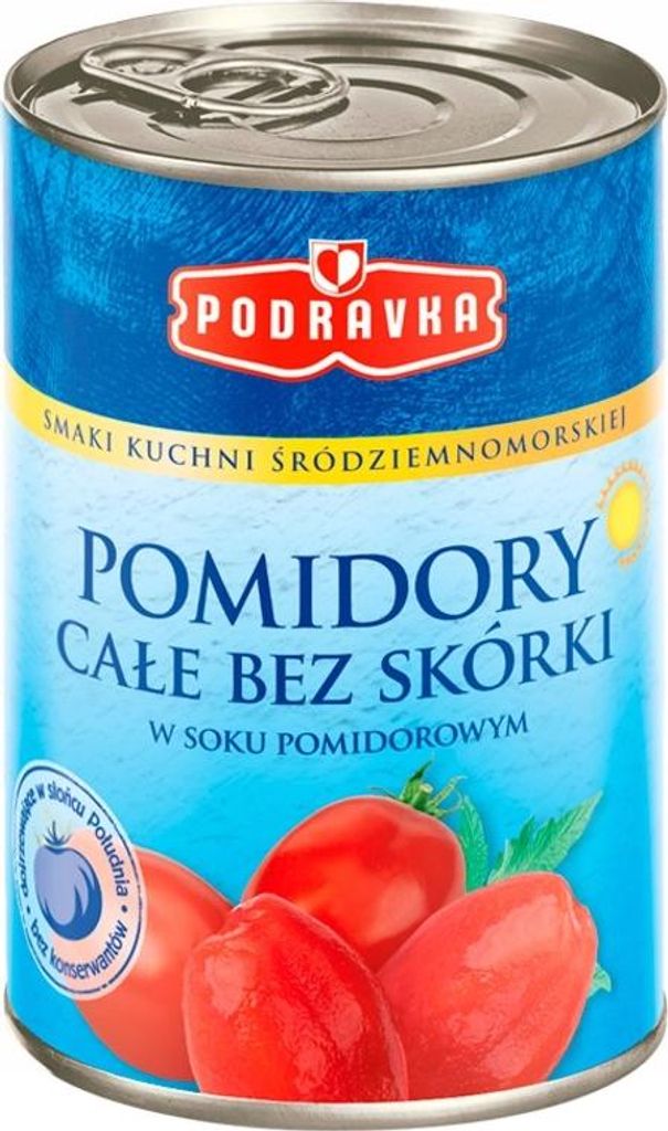 Pomidory całe bez skóry w zalewie 400 g Zdjęcie produktu 