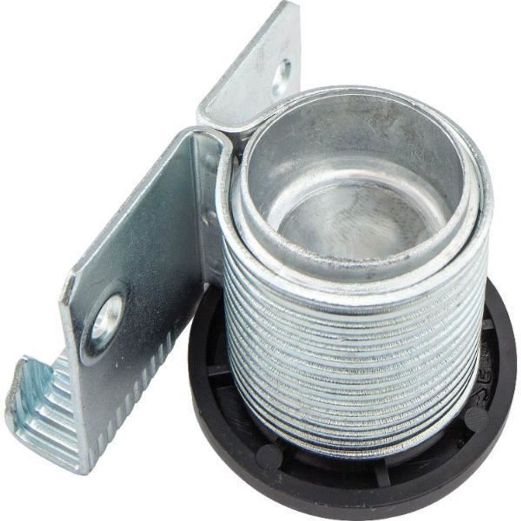 CAMAR Höhenversteller zum Einschlagen ø28 mm Stahl verzinkt/Kunststoff schwarz