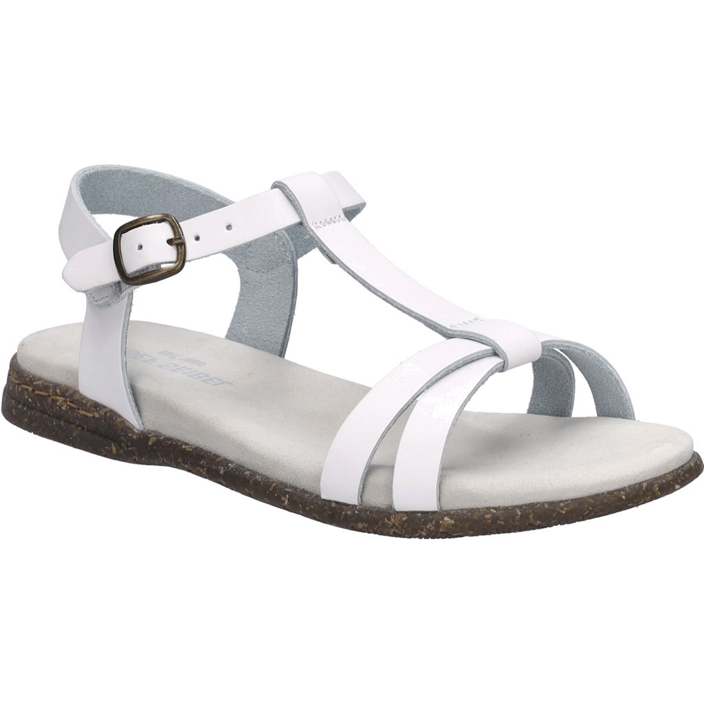 Josef Seibel Fabricia 01 Sandalen in Übergrößen Weiß 74501 817 000 große Damenschuhe