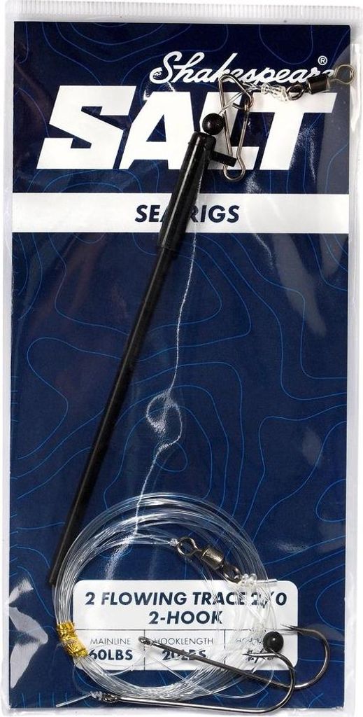 Shakespeare 2 Flowing Trace 2/0 2-Hook Vorfach - Brandungsvorfach