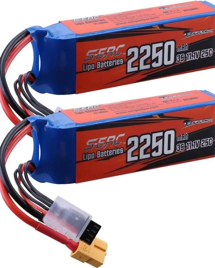 Batteria Lipo, capacità 2250mAh, tensione 11.1V, velocità Immagine del prodotto 