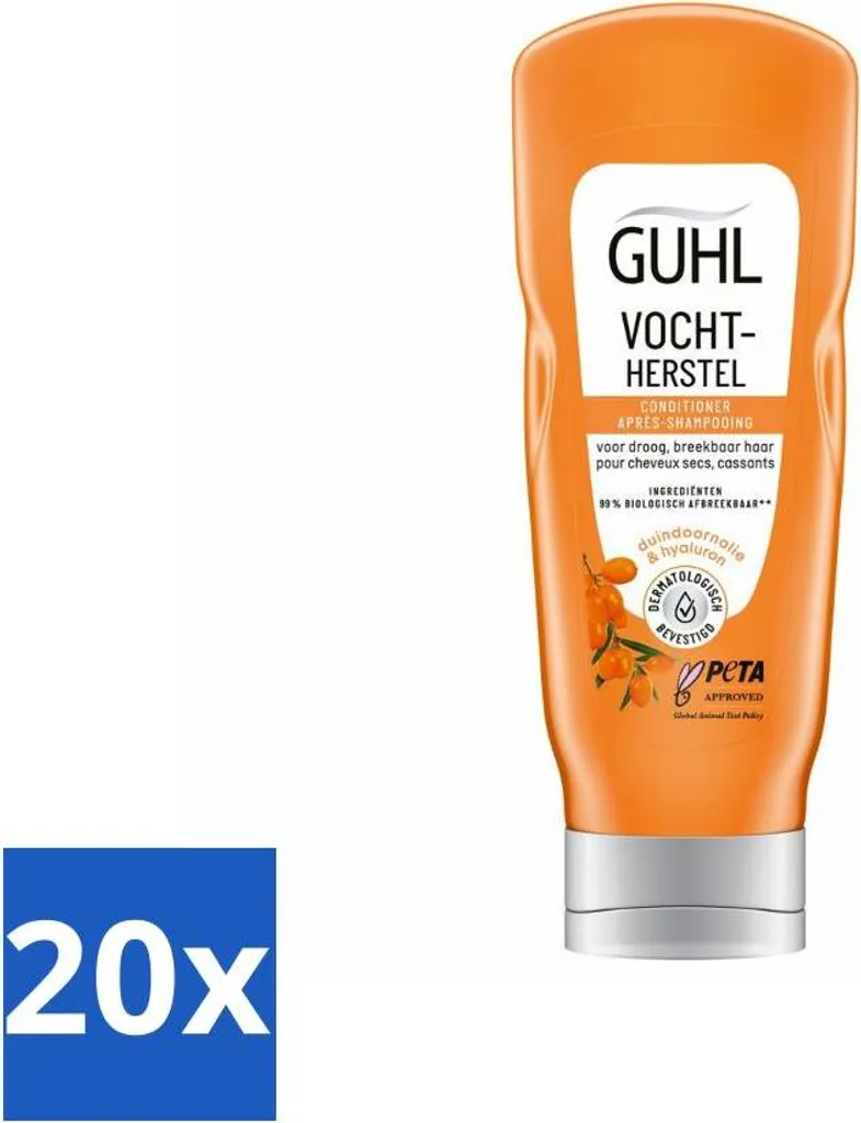 20x Guhl Balsamo Idratante Vegan 200ml - Olio Olivello Spinoso