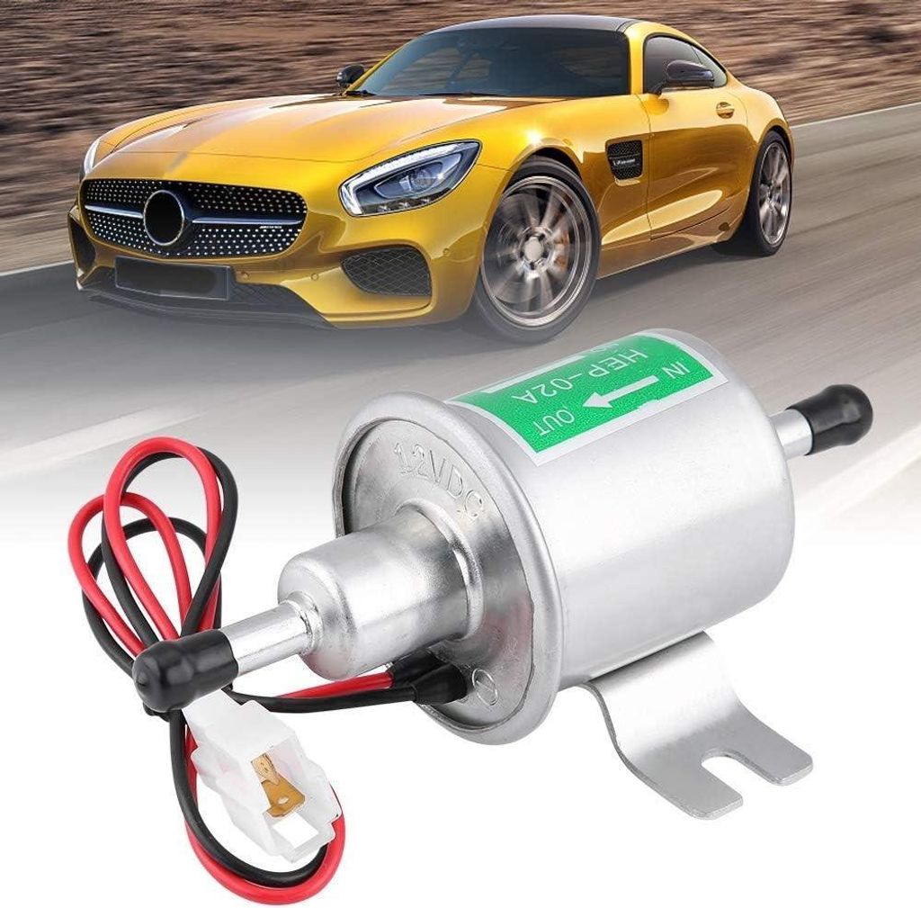 Elektrische Kraftstoffpumpe 12V HEP-02A Benzinpumpe Diesel Niederdruck Dieselpumpe Universal für Boot Auto 8MM