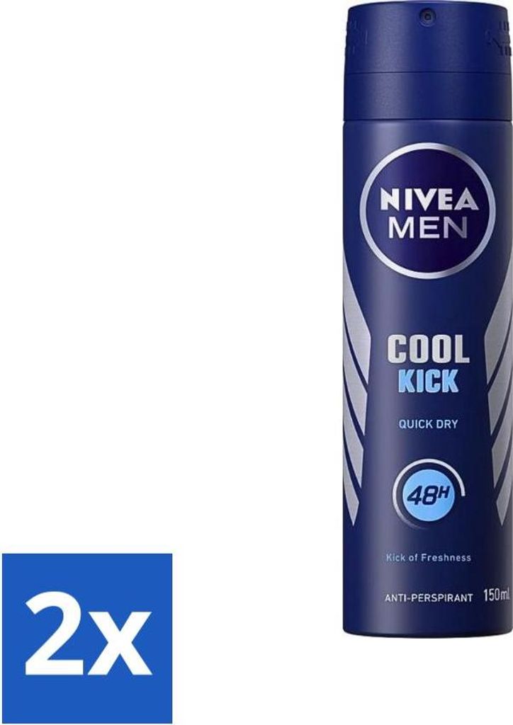 Nivea Men Deodorant Spray Cool Kick 48h Spray 250 ml - Vorteilspack - 2 Stücke