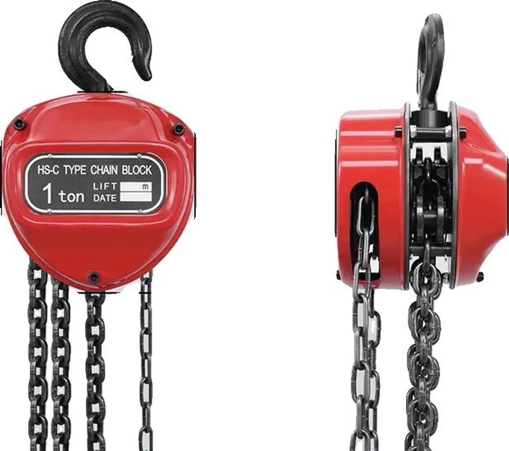 Palan à chaîne manuel 2T idéal pour sortir un moteur ou lever des charges