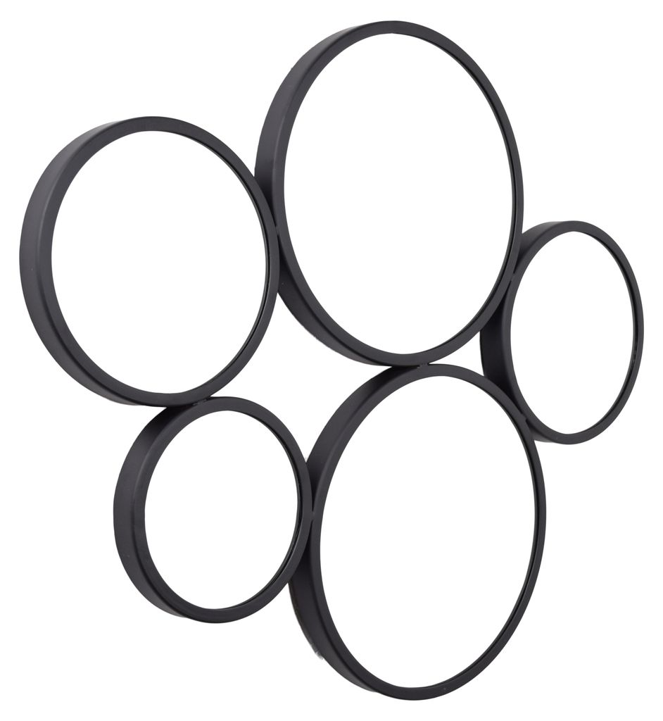 LOFT42 Bubbles Large WandWandspiegel - schwarz - 82x70x3