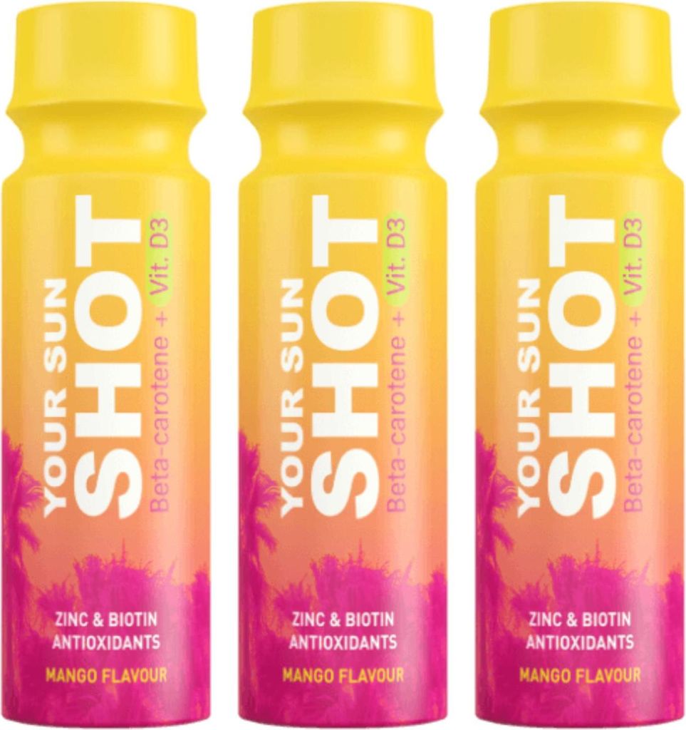Your Sun Shot Mango mit Vitamin D3 Sonnenschutzgetränke 80 ml x3 Stück