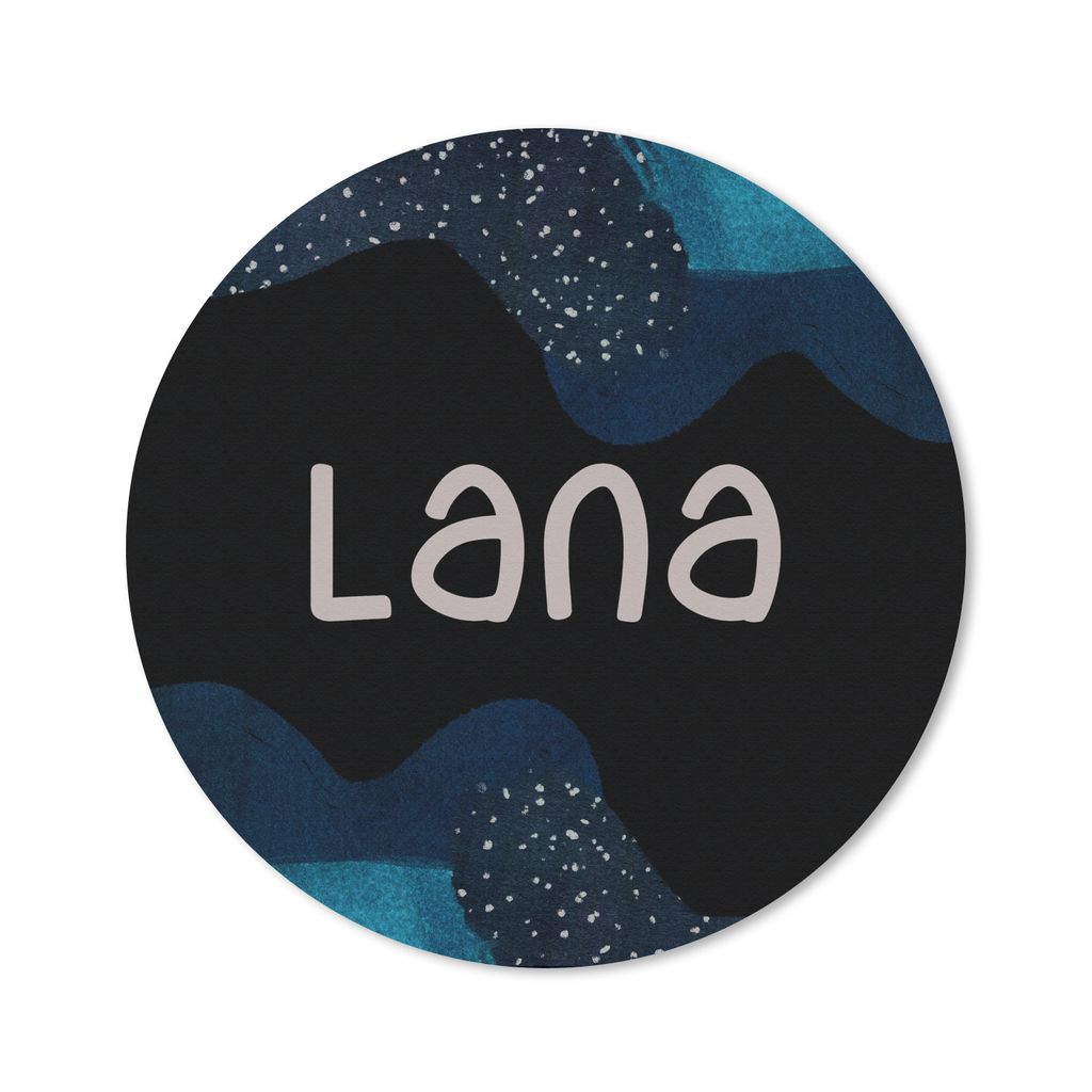 MuchoWow Mauspad Mousepad Lana - Pastell - Mädchen 40x40 cm - Mousepads - Maus Mat - Pad - Mausunterlage - Schreibtisch Accessoires