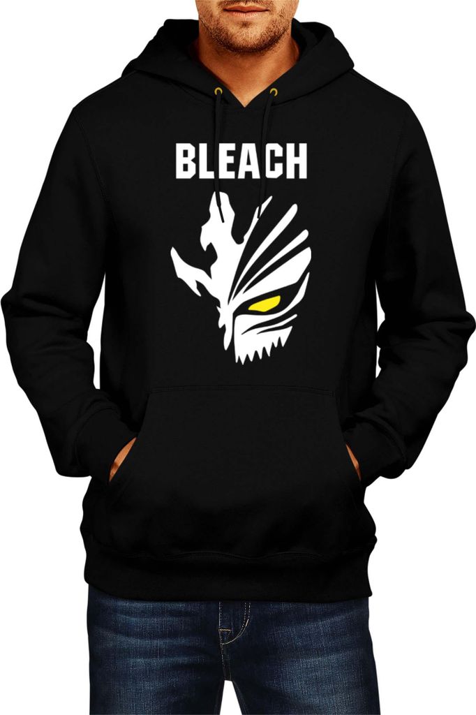 Herren Kapuzenpullover Manga Japan Anime Comics Animation Bleach 007, Man 2XL / Schwarz