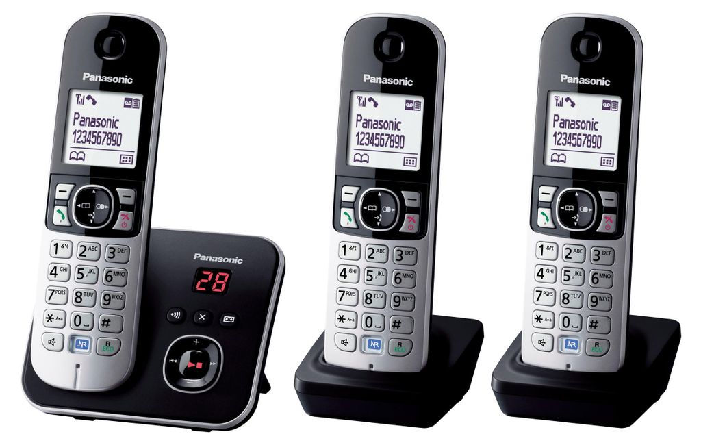 Teléfono inalámbrico Panasonic KX-TG6823 con baja emisión Imagen del producto 